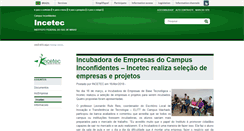 Desktop Screenshot of incetec.ifs.ifsuldeminas.edu.br