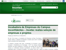 Tablet Screenshot of incetec.ifs.ifsuldeminas.edu.br